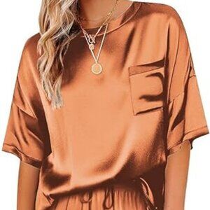 Ekoauer silky-feel Women's Pajama Set/Loungewear